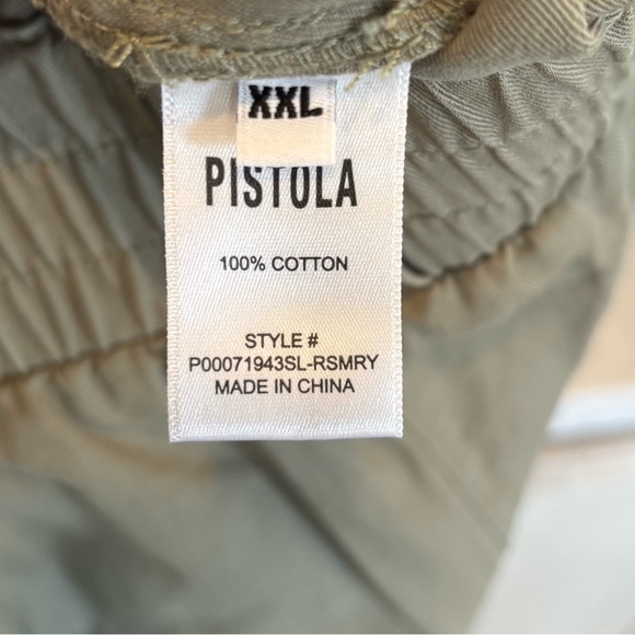 NWT Pistola Olive Green Button-Up cotton Jumpsuit XXL - Picture 4 of 7